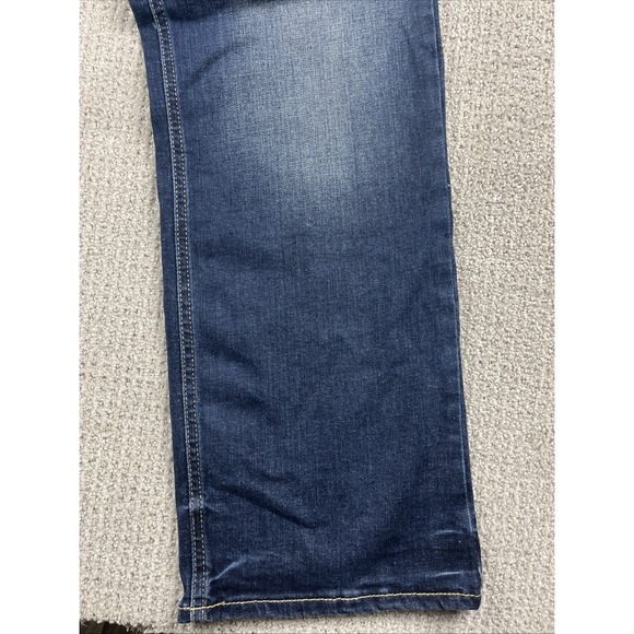 Silver Gordie Jeans Men's 33x32 Blue Denim Relaxed Fit Straight Leg Whisker NWT - Picture 4 of 13